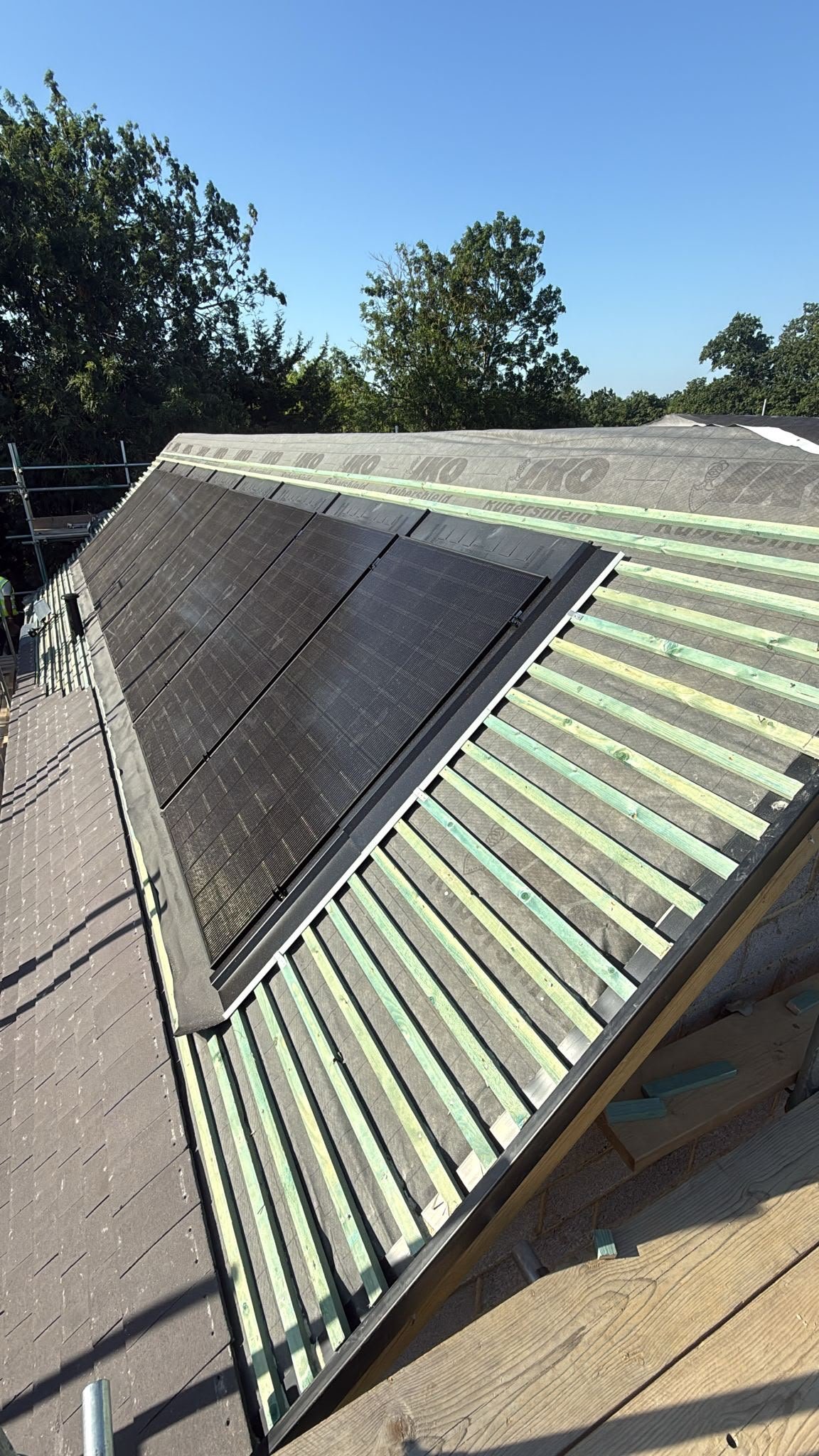 Solar Panel & Roof Installation in Progress by B KARAN BUILD ROOFING Ltd